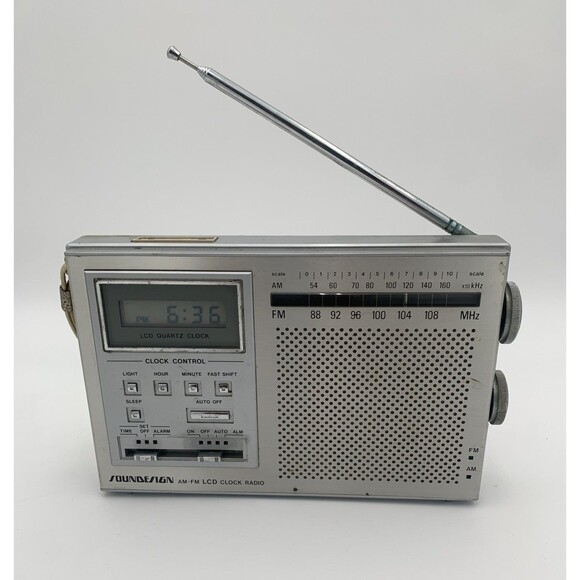 Soundesign 3092-B AM/FM Portable Radio Vintage Rare - Picture 1 of 5